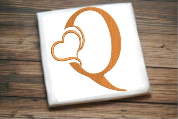 Beautiful Q Letter Heart Alphabet Review for Embroidery Sellers