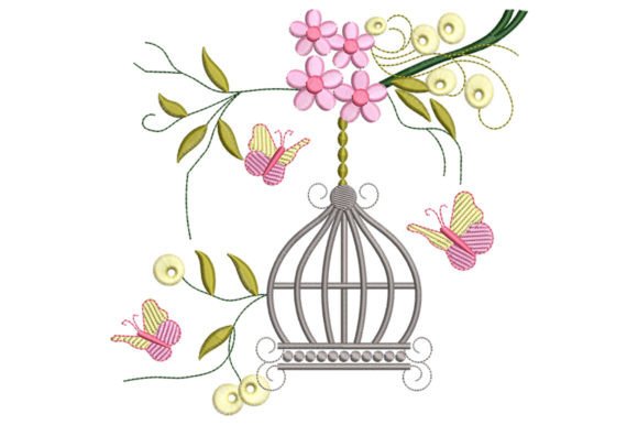 Cage and Butterfly Embroidery Review
