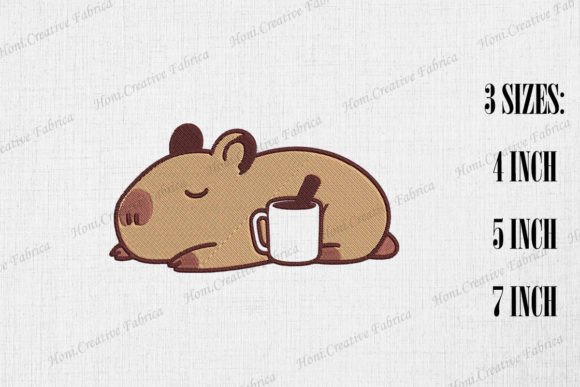 Cute Lazy Capybara Embroidery Review