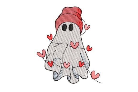 Cute Valentine Ghost Embroidery Design Review
