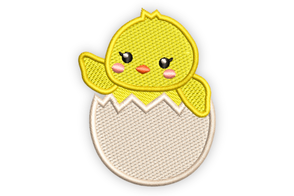 Easter Chick in Cracked Egg Embroidery Review