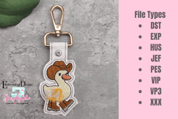 Fringe Duck ITH Key Fob Embroidery Review