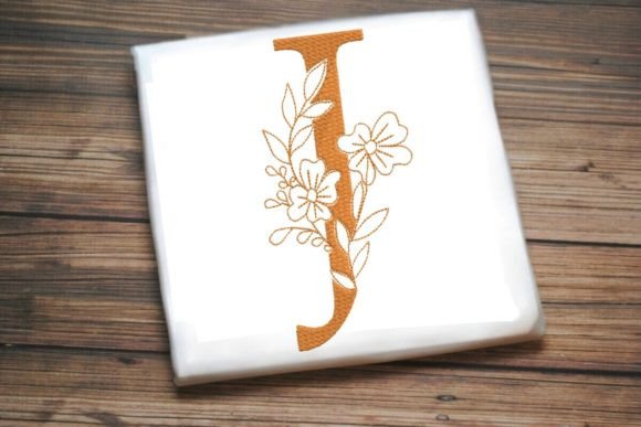 J Floral Monogram Alphabet Decoration Review