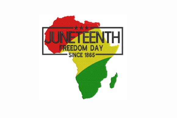 Juneteenth Embroidery Design