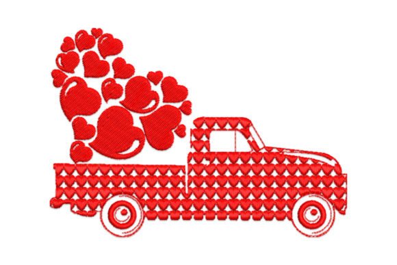 Love Hearts Valentine's Day Truck Embroidery Review