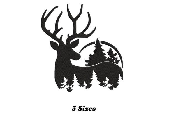 Mountains with Deer and Trees Embroidery Review