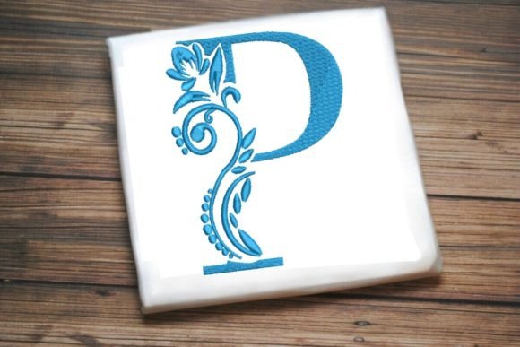 P Letter Elegant Illustrated Alphabet Decoration