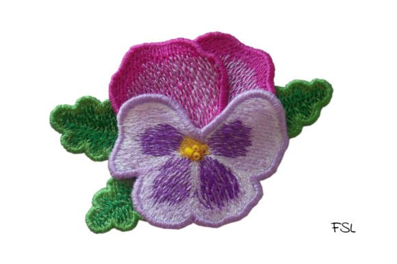 Pansy Brooch FSL Review for Apparel Design