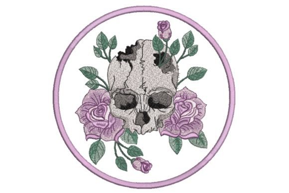 Skull with Roses in Frame Embroidery Review