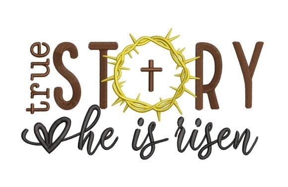 True Story, He is Risen Embroidery Review for Boutique Sweatshirts