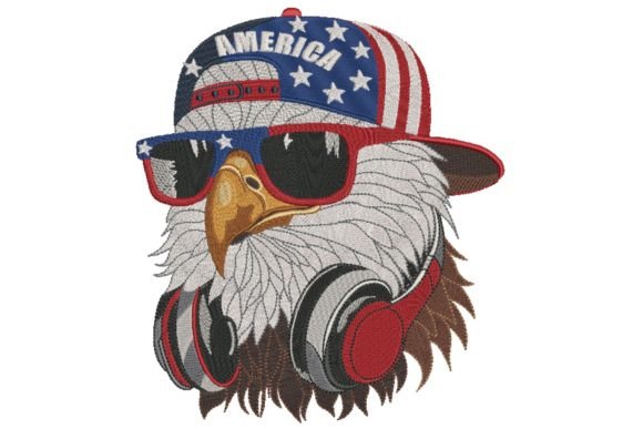 USA Patriotic Eagle Flag 3 Embroidery Design Review